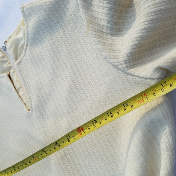 VTG 60's Howard Wolf Plaid Sweater Wool Dress - Picture 7 of 11